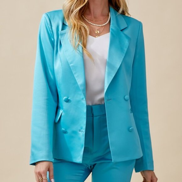 Brand new!! Blue blazer - Picture 4 of 6